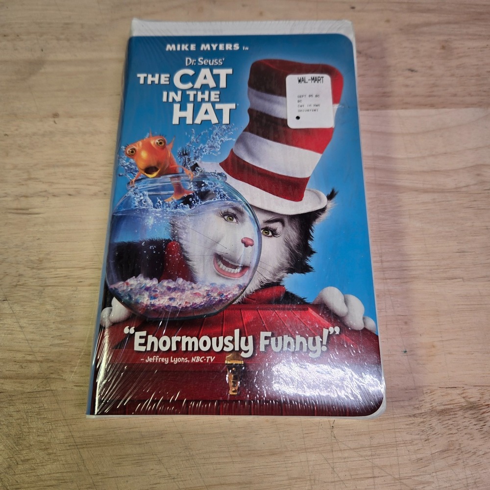 Dr Seus The Cat in the Hat - VHS VCR Movie Tape * New Sealed w/Watermarks Meyers